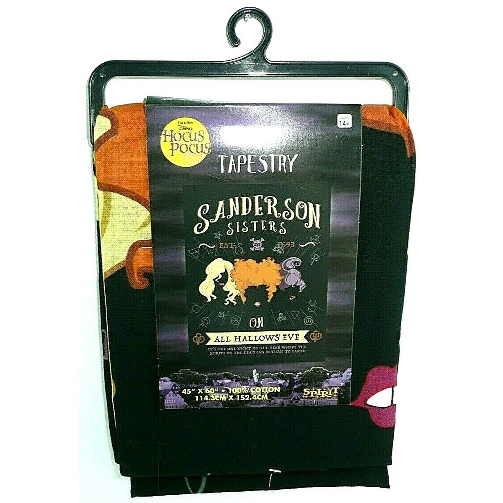 Hocus Pocus Tapestry Sanderson Sister All Hallows Eve Witch Wall Cover Halloween